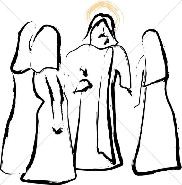 763x776 Jesus Speaks With Women Easter Clipart