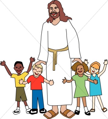 355x388 Jesus Children Clipart Collection