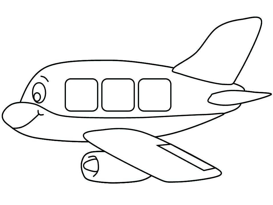 957x718 Aeroplane Picture For Colouring Airplane Colouring