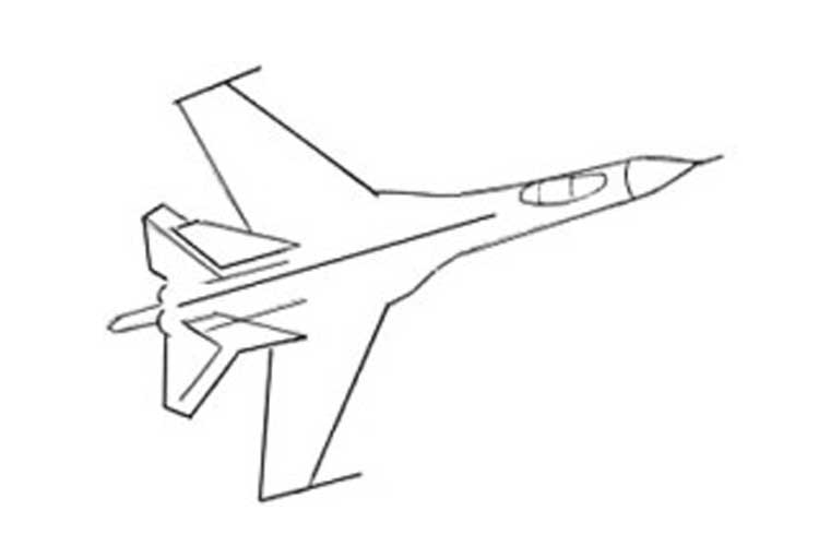 750x500 How To Draw A Jet Easy Step