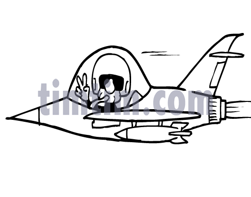517x406 free drawing of a jet fighter fighter pilot bw from the category