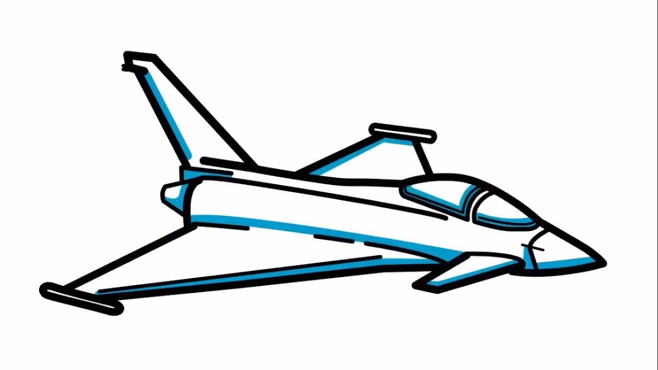 1280x720 How To Draw Jet Fighter Step