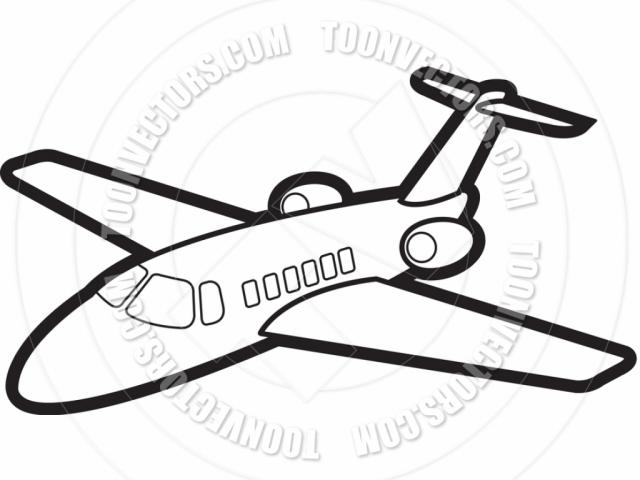 640x480 Jet Clipart Line Drawing