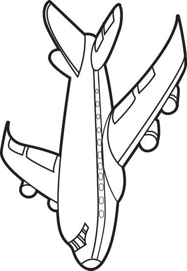 381x550 Jet Airplane Coloring