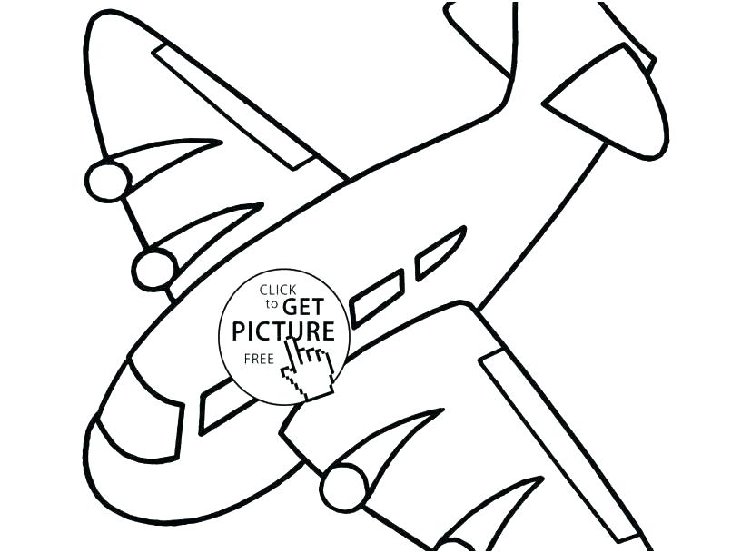 827x609 Airplane Military Coloring Free Pages Aircraft