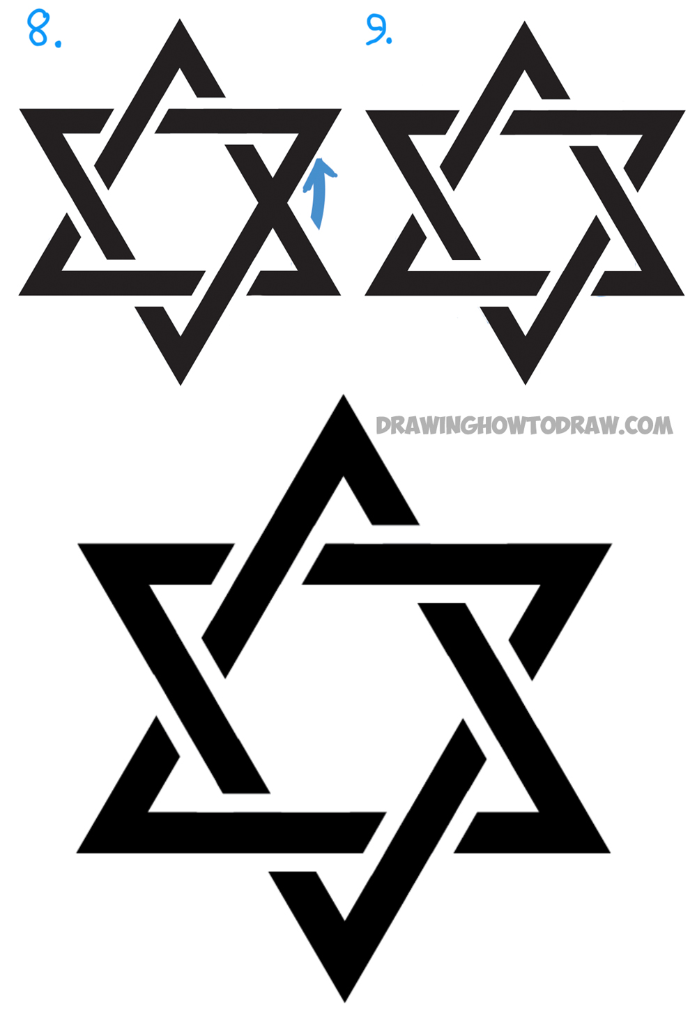 1000x1450 How To Draw The Star Of David