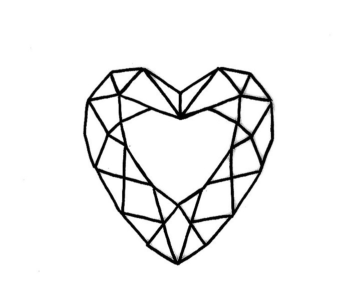 703x588 Heart Drawing Sketch For Free Download