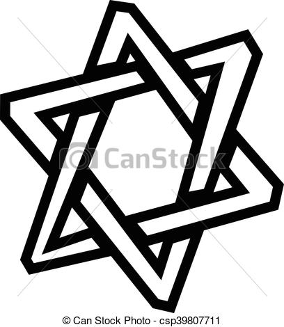 408x470 Jewish Star Of David