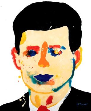 307x375 saatchi art artist neal turner painting, jfk