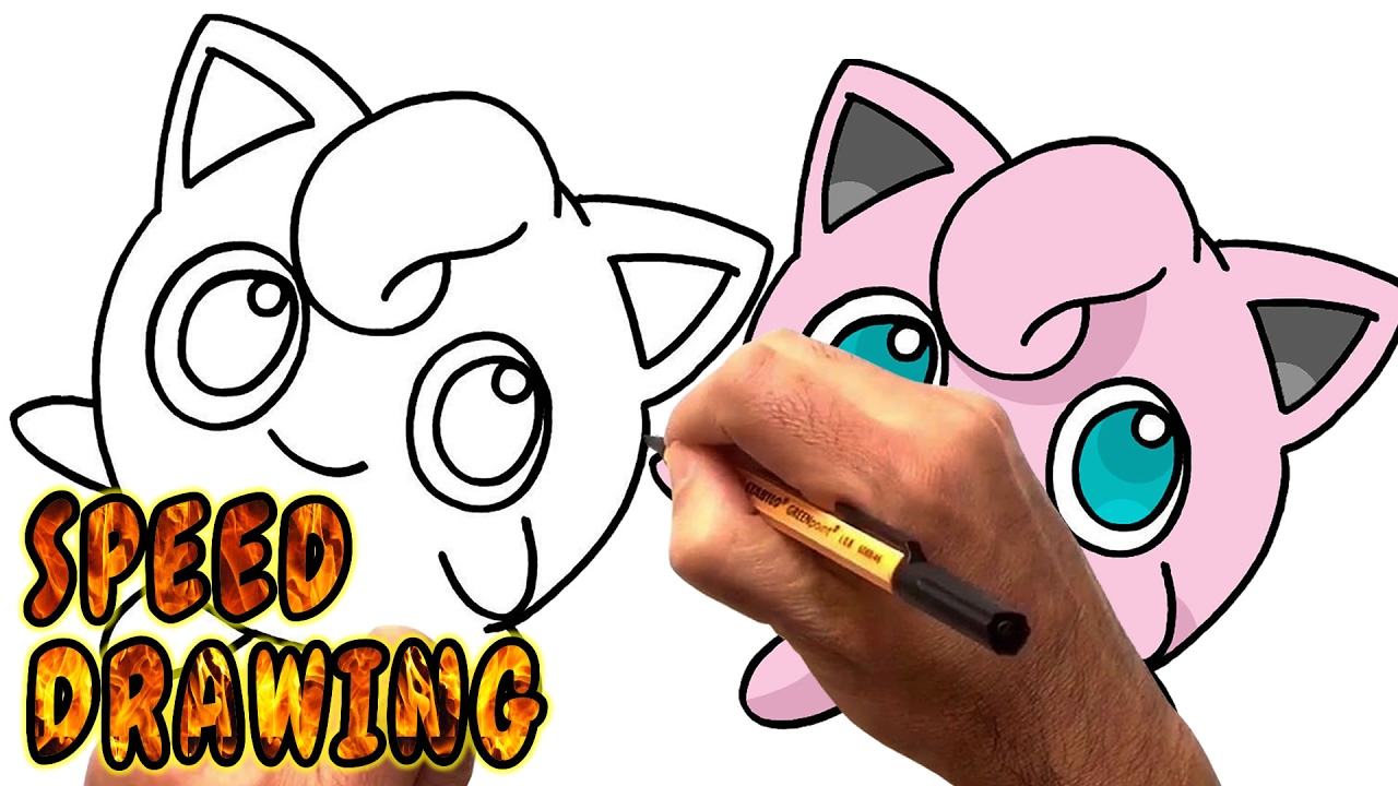1280x720 How To Draw Jigglypuff From Pokemon Go