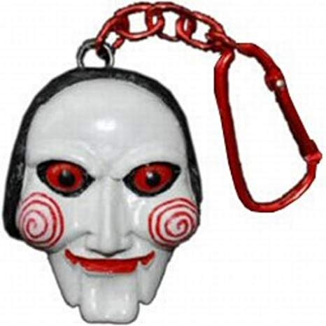 466x466 hollywood collectibles saw puppet talking keychain