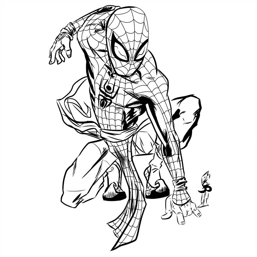 894x894 spider man india inks