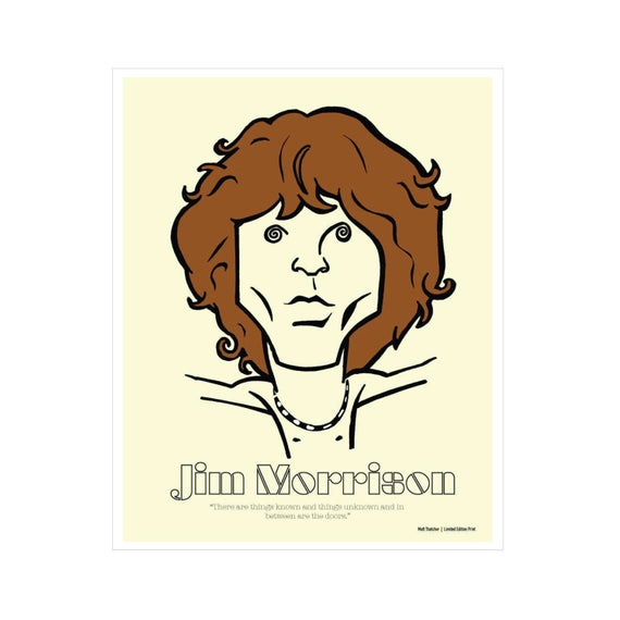 570x570 Jim Morrison Original Poster The Doors Unique Vintage Look Etsy