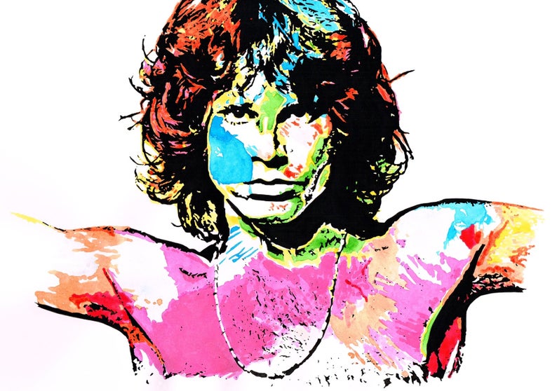 794x558 Jim Morrison Painting Etsy