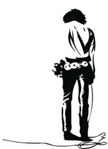 218x300 Jim Morrison The Doors Vinyl Sticker Decal Guitar Case, Laptop