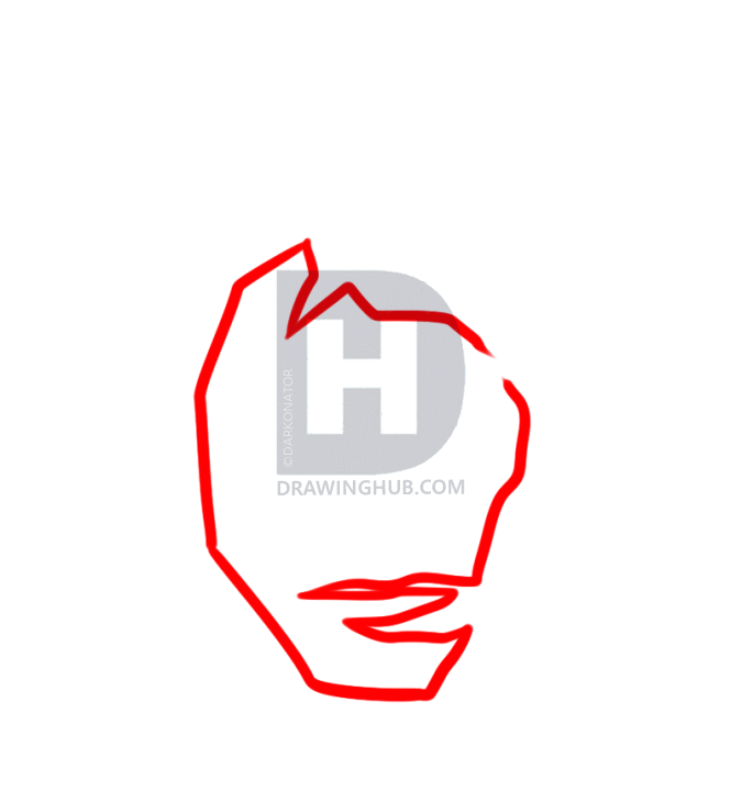 685x720 How To Draw Tribal Jim Morrison, Step