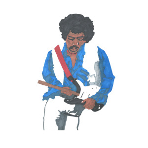 300x300 Jimi Hendrix Of Drawing