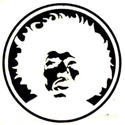 408x405 Jimi Hendrix Band Decal