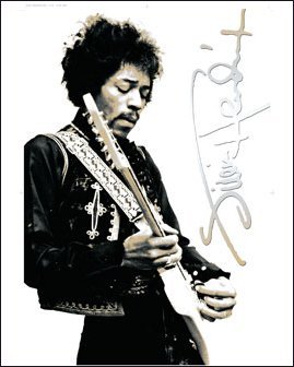 269x336 Jimi Hendrix Black And White Giant Poster