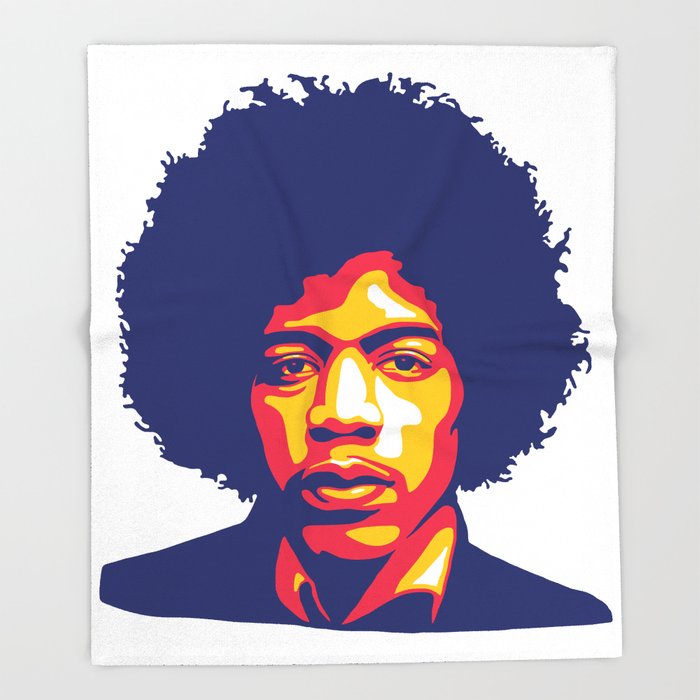 700x700 Jimi Hendrix Throw Blanket