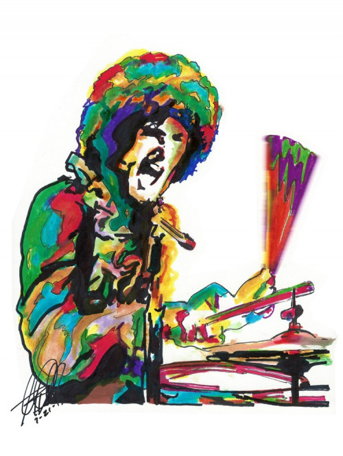 500x666 mitch mitchell, the jimi hendrix experience, drummer, poster wcoa