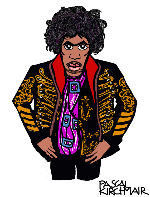 569x750 Filejimi Hendrix Caricature Karikatur Cartoon Vignetta