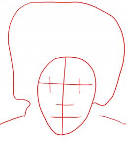 256x302 How To Draw Jimi Hendrix, Step