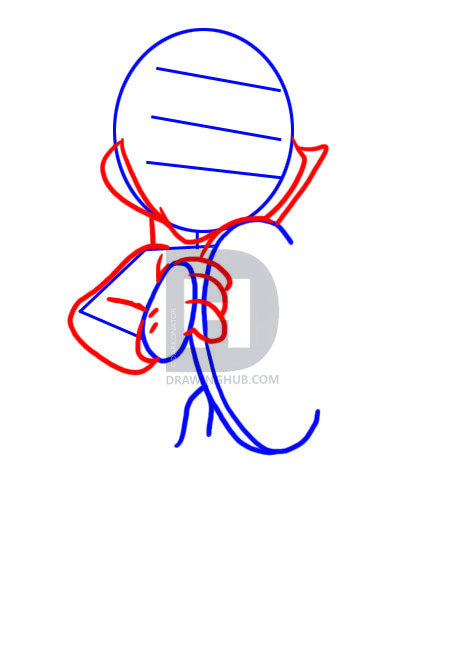 451x649 how to draw jiminy cricket, step