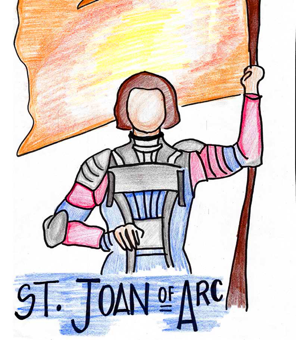 Joan Of Arc Drawing Free download on ClipArtMag