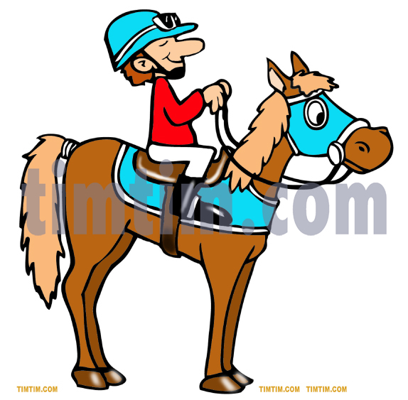 574x563 Free Drawing Of A Race Jockey From The Category Farm Animals