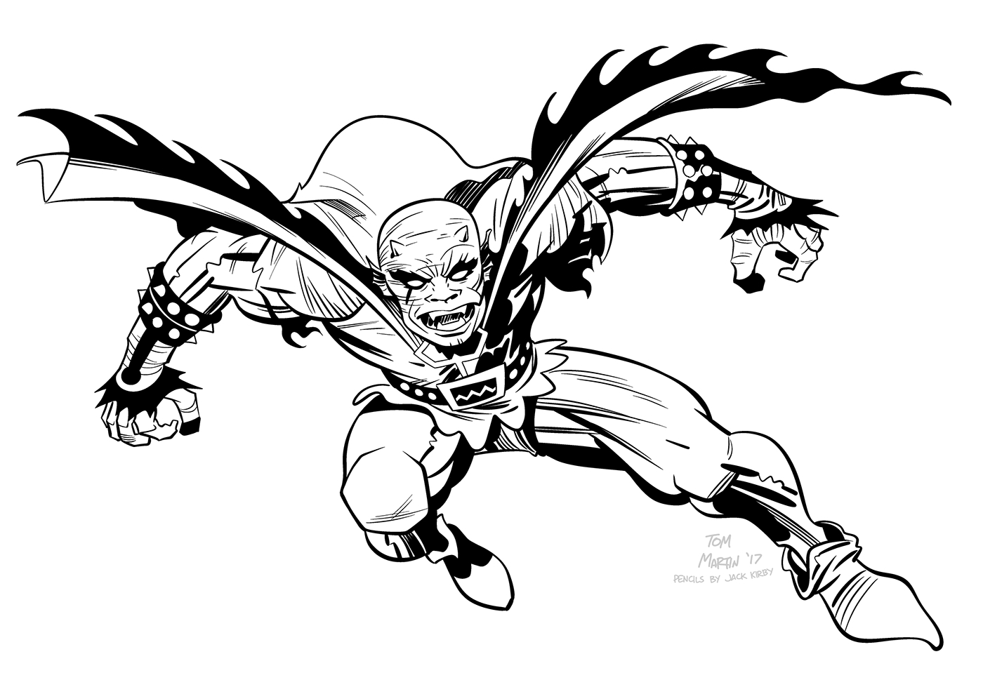 1400x979 inking coloring jack kirby on behance