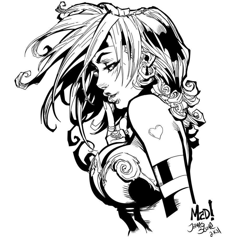 900x900 Red Monika Red Monika Comic Art, Ink, Drawings