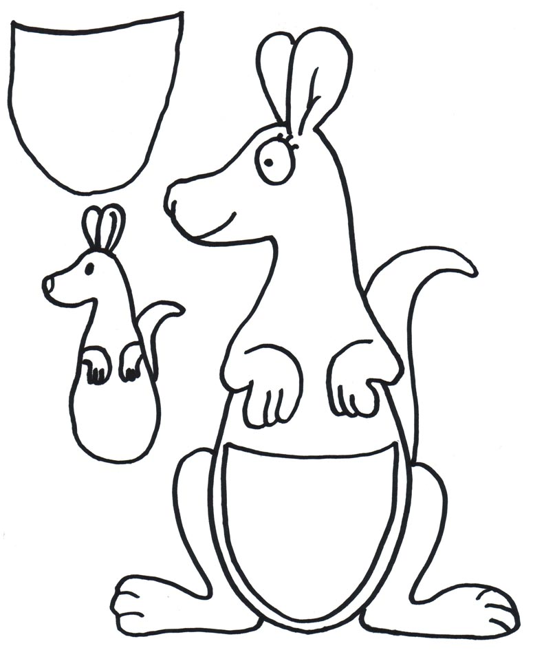 775x945 Kangaroo Drawing Free Download