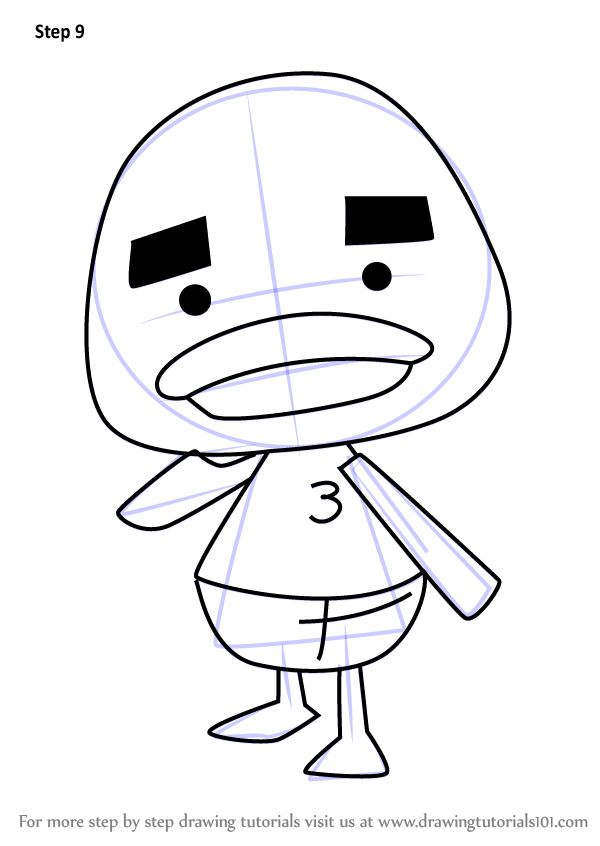 600x846 Learn How To Draw Joey From Animal Crossing