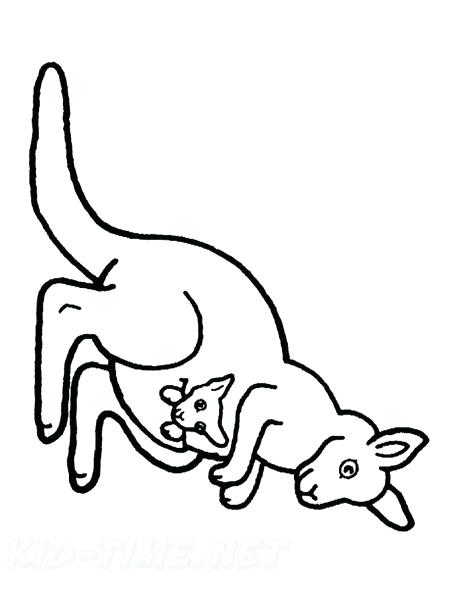 459x594 Kangaroo Joey Coloring