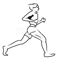 192x200 Man Jogging Stock Vectors