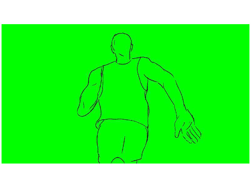 810x607 Marathon Runner Running Rear Drawing Animation