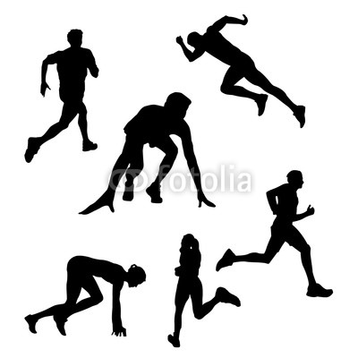 400x400 Raster Drawing Of A Silhouette Of A Runner Buy Photos Ap