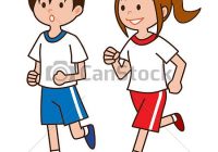 200x140 stock illustration jogger girl clipart drawing gograph