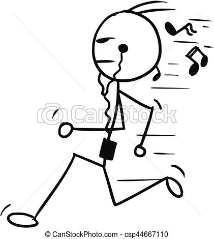 421x470 Cartoon Of Man Jogging Cartoon Vector Doodle Stickman Running