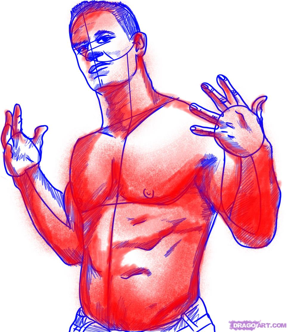 966x1112 How To Draw John Cena, Step