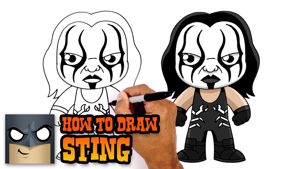1280x720 How To Draw Sting Wwe Superstars