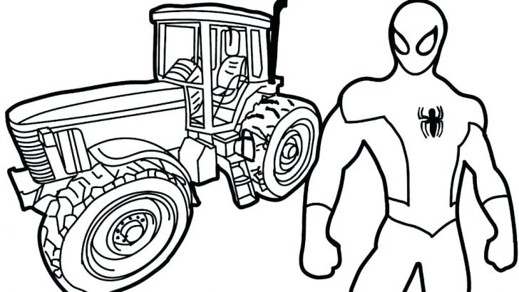 728x410 Tractor Coloring Pages Easy Tom Free John Deere Printable Colorin