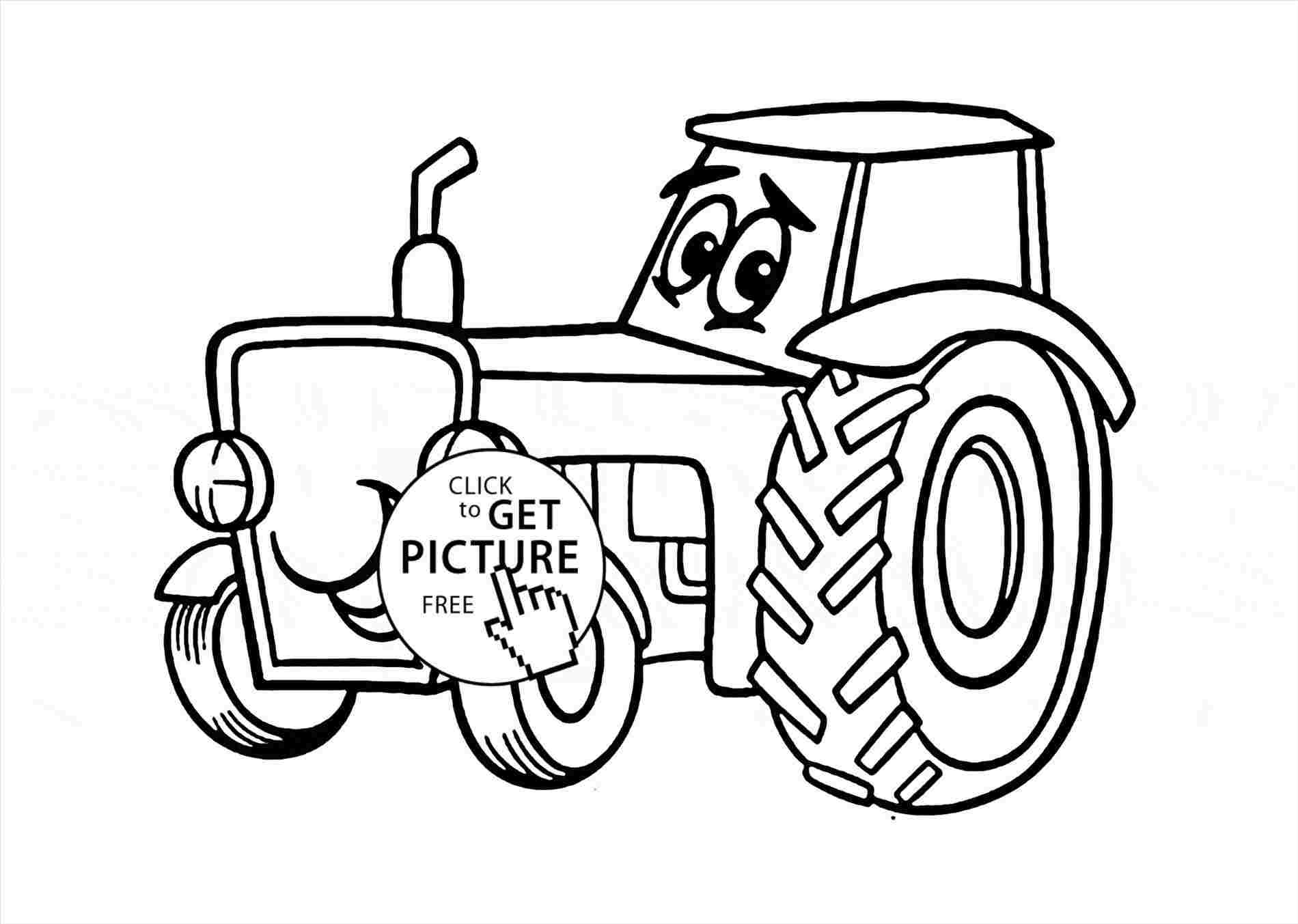 1900x1353 How To Draw A Cartoon Tractor