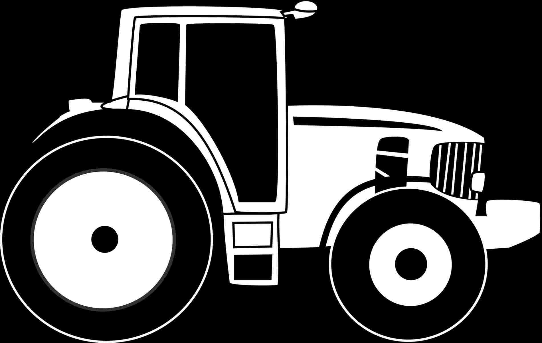 1900x1203 Tractor Drawings Cartoon