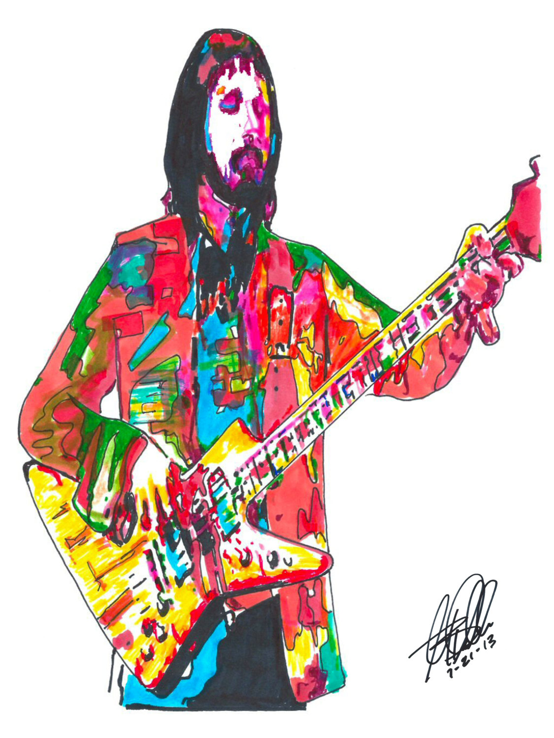 1125x1500 John Entwistle The Who Bass Guitar The Ox Bassist Hard Etsy