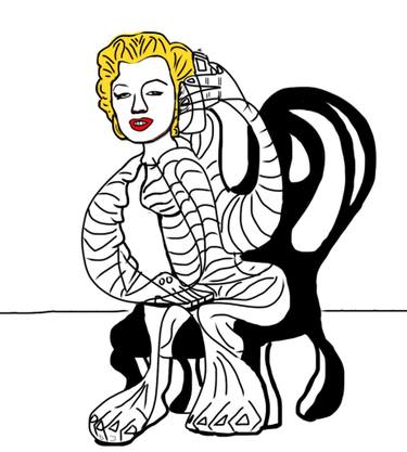 375x417 Modern Monroe Drawing