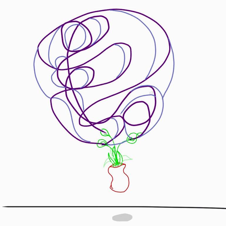 770x770 The Balloon Flower Drawing