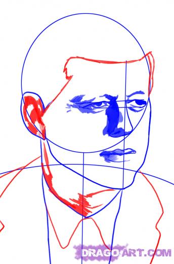 344x520 Learn How To Draw John F Kennedy, Jfk, Stars, People, Free Step