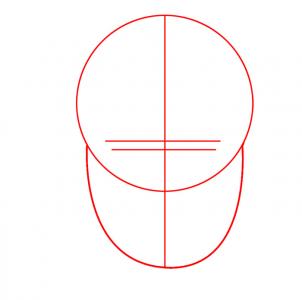 302x300 Draw John Lennon, Step